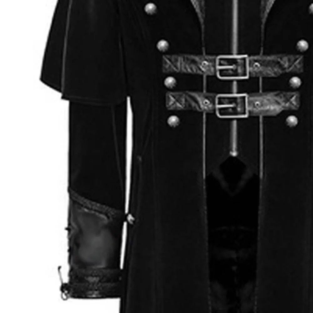 Men Winter Streetwear WindbreakerMen's Print Coat Tailcoat Jacket Gothic Frock Coat Uniform Costume Party Outwear