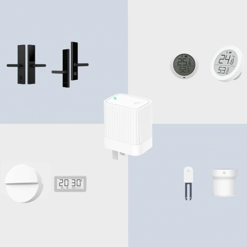 Xiaomi Смарт Cleargrass Bluetooth/Wifi шлюз концентратор Работает с Mijia Bluetooth подустройство Mijia умный дом устройство