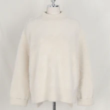  Women's Sweaters Weed Autumn Winter 2022 Turtleneck Korean Fashionable Warm Casual Minimalis Female  Pullovers SW3091 