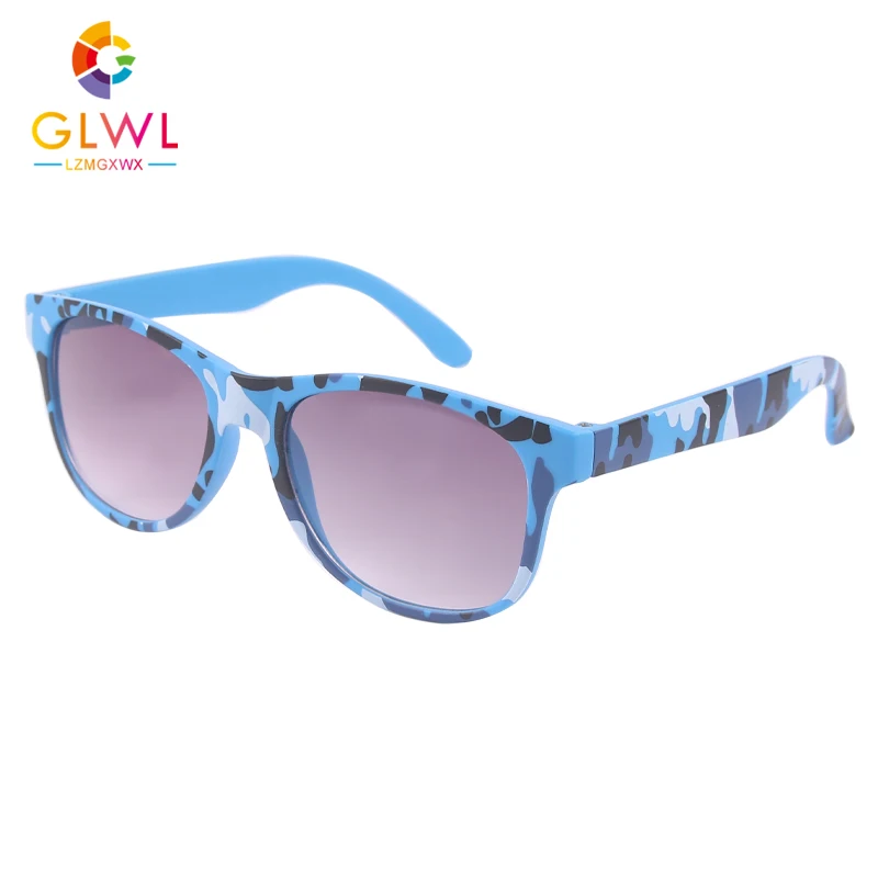 Children's Sunglasses Baby Boy Sunglass Big Camouflage Square Sun