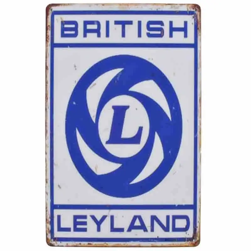 Папа гараж винтажные металлические оловянные знаки Leyland декоративные тарелки запчасти услуги наклейки на стену мотоцикл плакат домашний декор MN72