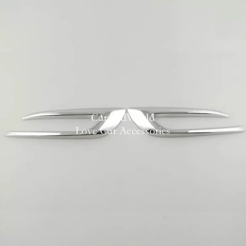 01-Front 2pcs Для Opel Mokka Buick Encore- Передняя Задняя противотуманная фара рамка панель Крышка Foglight отделка ABS хром автомобильные аксессуары - Цвет: 01-Front 2pcs