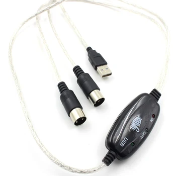 

Interface to USB Cable Converter Connector PC to Synthesizer Music Keyboard Instrument Cable Adapter Studio newest