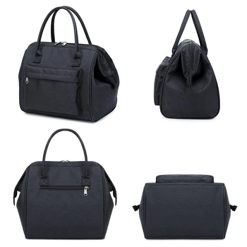 

Multifunction Oxford Cloth Tote Delivery Pouch Stylish Lunch Bag Zipper Picnic Large Handle Insulated Wear Resistant Carry