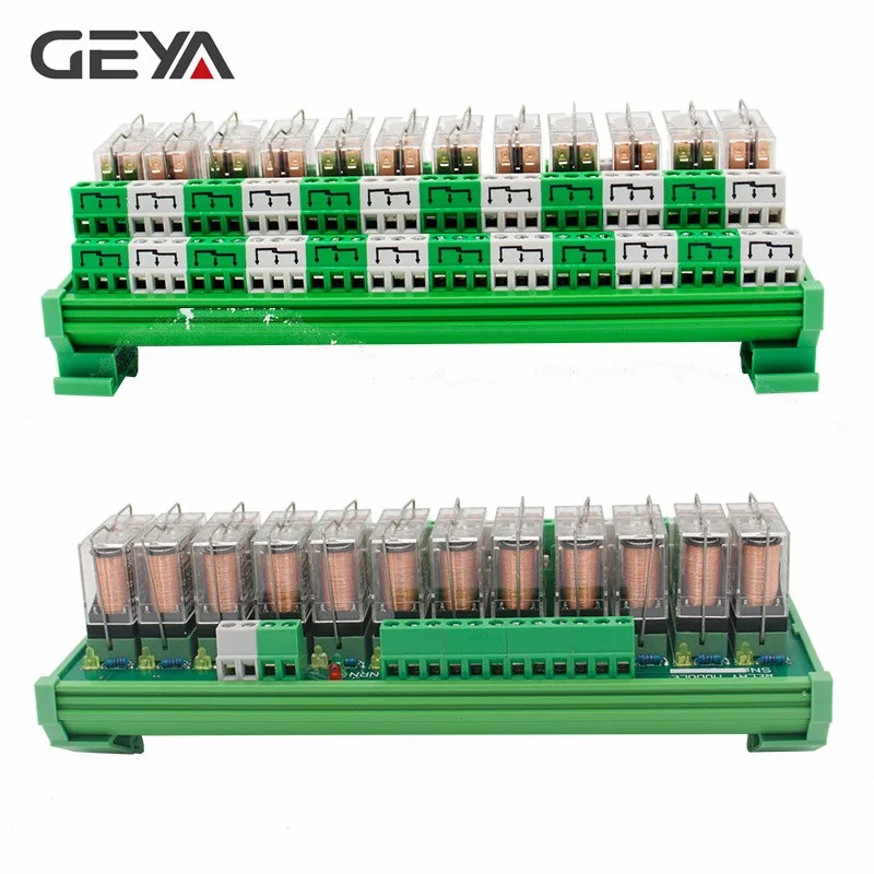 Релейный модуль Omron GEYA 2NG2R 12 канальный 2NO 2NC 12VDC 24VDC DPDT печатная плата|Реле| |