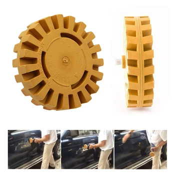 

Removing Vinyl Decals Pinstripes Stickers Rubber Eraser Wheel 4in Car Decal Remover Pad and Adapter