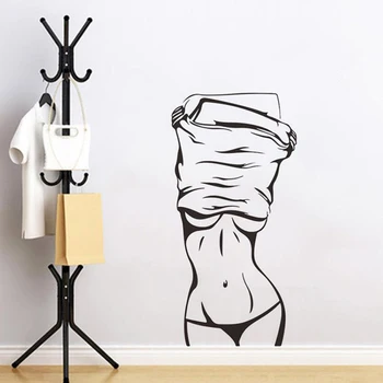 

Sexy Girl Wall Sticker Creative Living Room Bedroom Decoration Mural Art Decals Wallpaper Home Decor Fitness Stickers