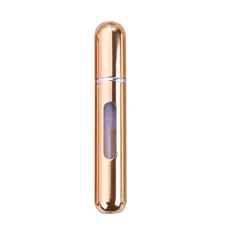8 ml bright gold Мини 5 мл 8 мл многоразовый флакон-спрей для духов Алюминиевый распылитель портативный дорожный косметический контейнер бутылка для духов красочный - Цвет: 8 ml bright gold