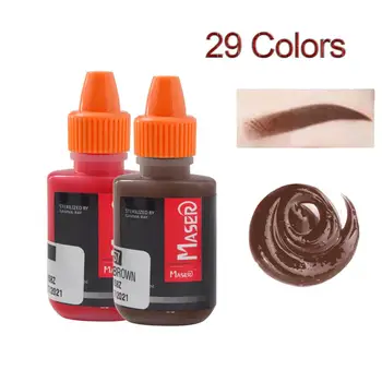 

DHL Tattoo Pigment 29 pcs Plant Extract Intensity Organic Non-toxic EYEBROW Tattoo Micro Pigment Permanent Makeup Ink