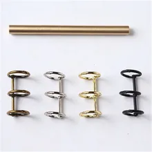 1 шт. креативный металлический переплетный переплет для книг, шарнирные кольца, скрепки для скрапбукинга, фотоальбом, Биндер из металлических колец, настольный календарь, круг