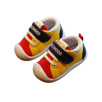 

Breathable Spring Autumn Baby Shoes Unisex Infant Simple Style Color Matching Casual Soft Sole Prewalker Toddlers Non-slip Shoes