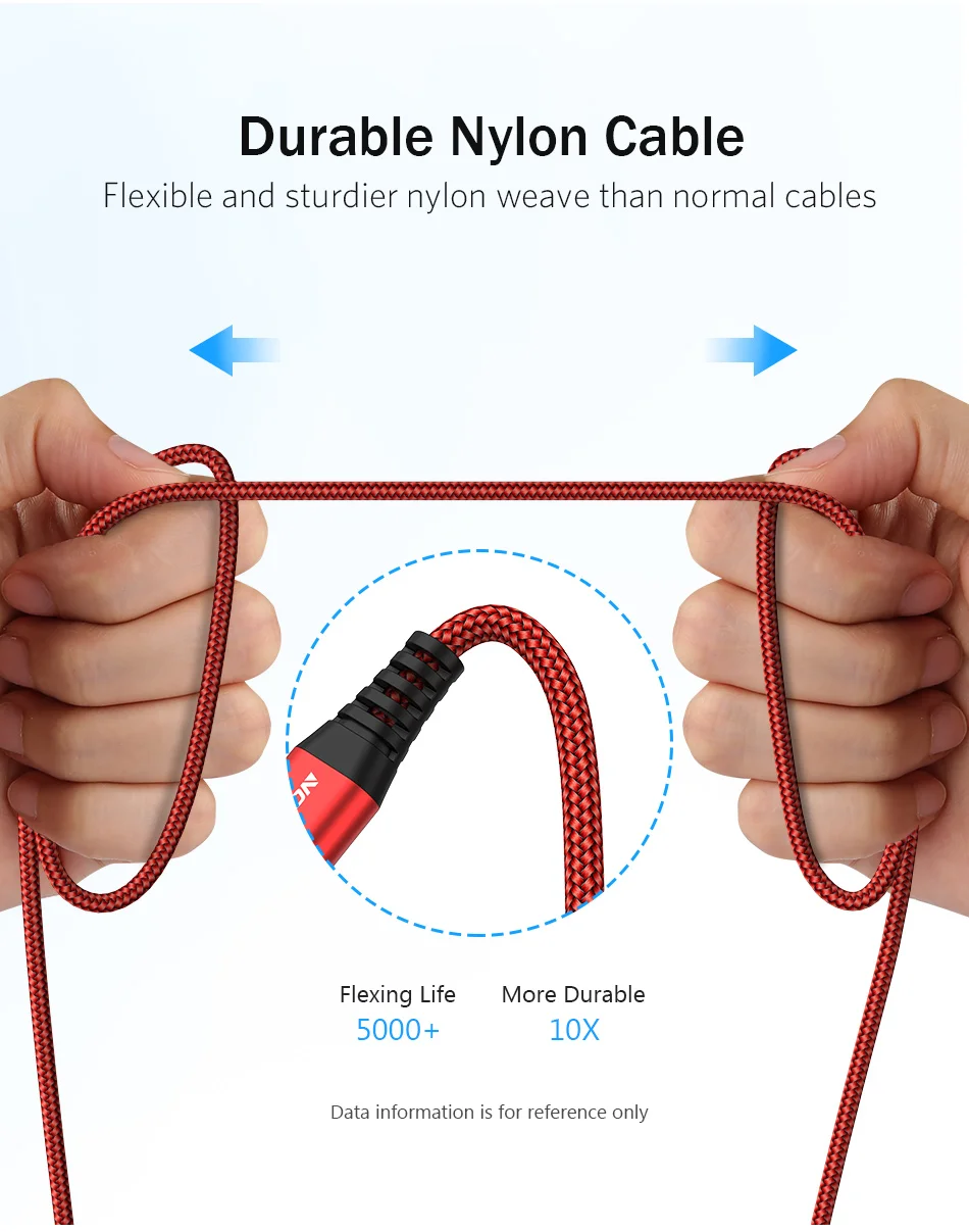 USLION Micro usb кабель 3A кабель для быстрой зарядки для samsung Xiaomi Android мобильный телефон Microusb зарядное устройство Usb кабель для передачи данных 2 м 1 м 25 см