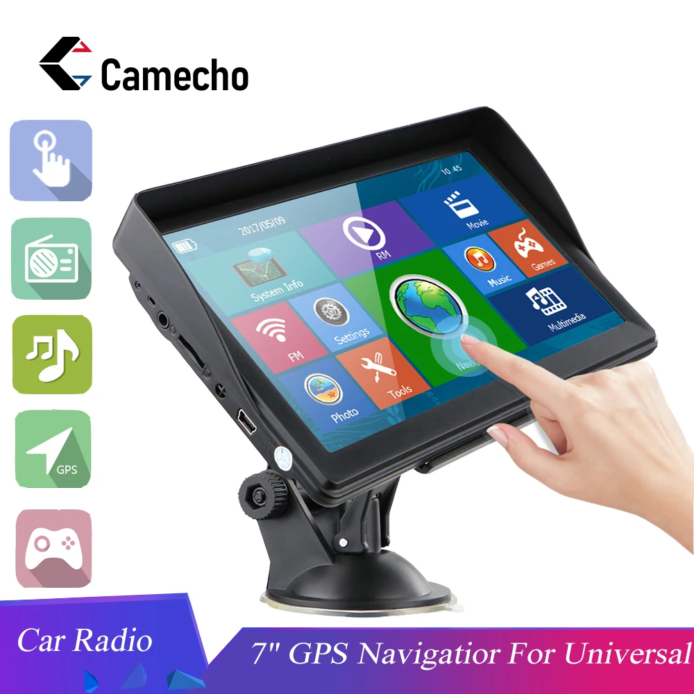 Автомагнитола Camecho 2 Din 7 "с GPS Навигатором автомобильная стереосистема
