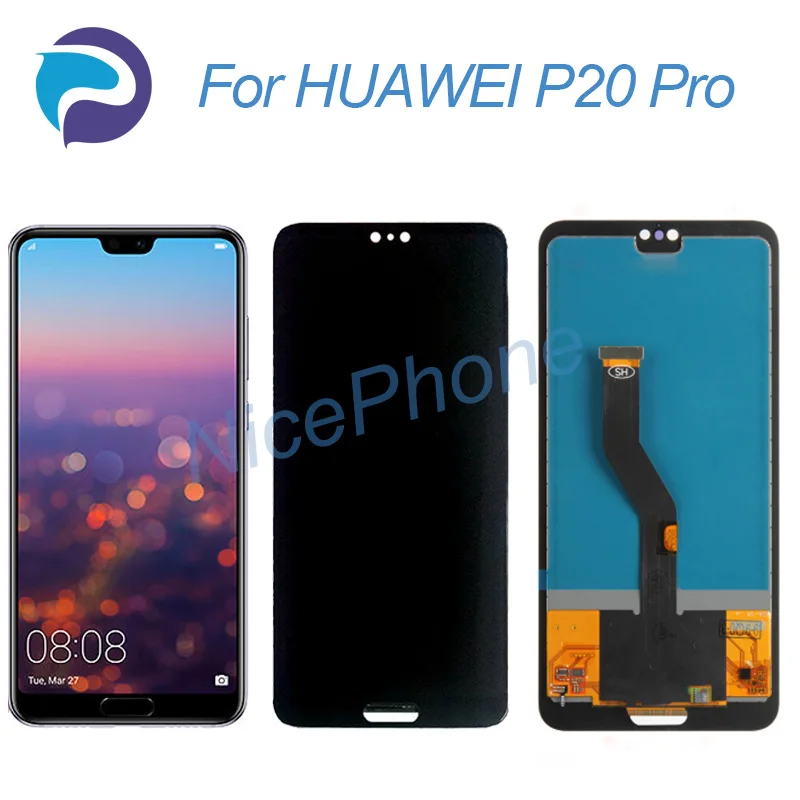 ЖК-экран для HUAWEI P20 pro CLT-L29C/L29/L09C/L09/AL00/AL01/TL01/AL00L/L04 цифровой преобразователь