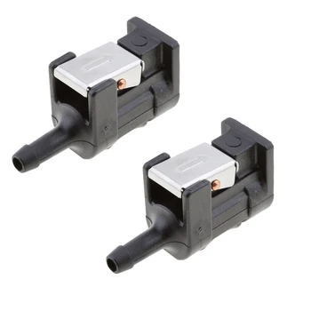 

2x Fuel Line Female Engine Connector Fits for Yamaha Outboard Motors 5/16'' Black