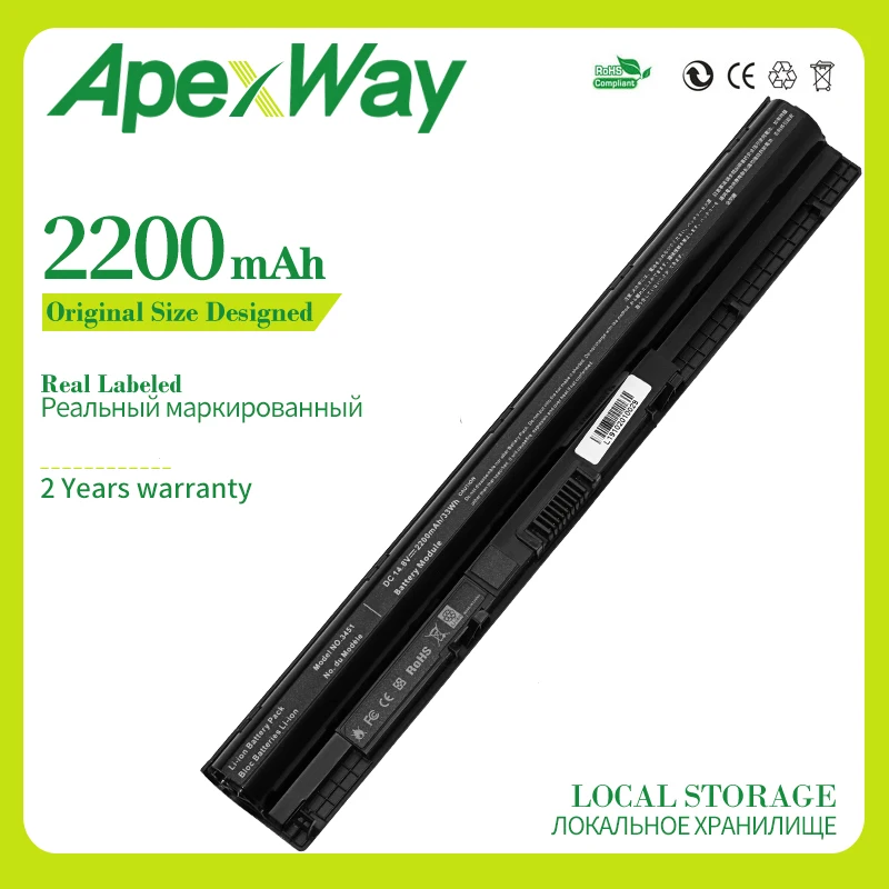 Apexway M5Y1K K185W 3200 мАч новый ноутбук Батарея для DELL Vostro 3451 3458 3551 3558 V3458 V3451 N3558 N5558 WKRJ2 GXVJ3