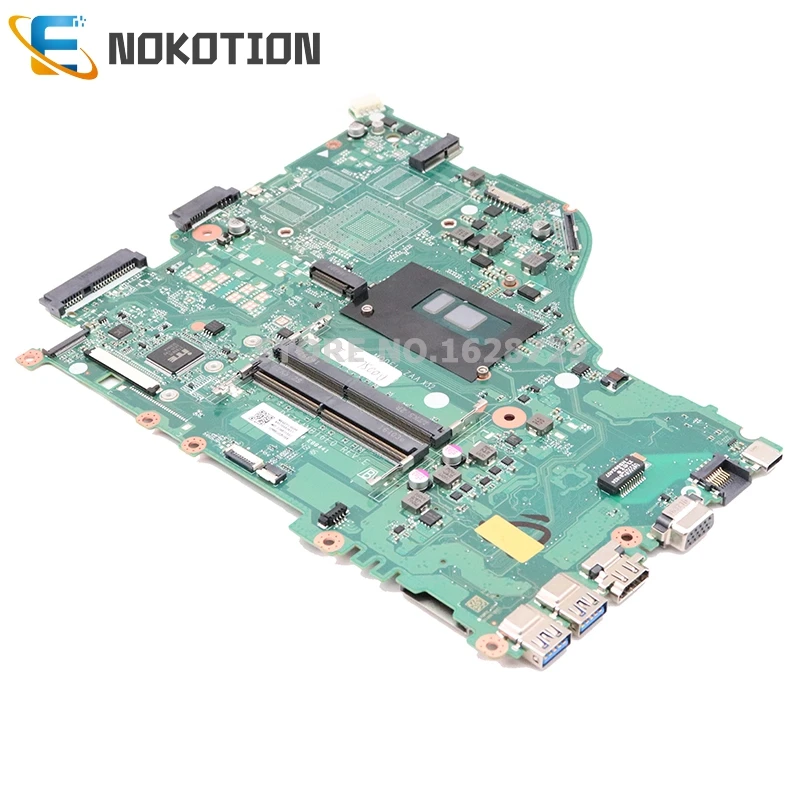 NOKOTION для acer aspire F5-575G Материнская плата ноутбука NBGEP11002 NBGEP110026 DAZAAMB16E0 SR2ZV I7-7500U Процессор DDR4 полный тест