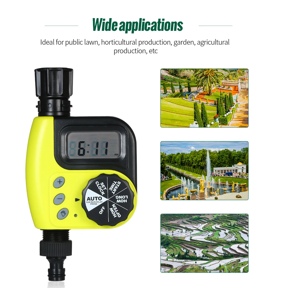 Programmable Hose Faucet Timer Automatic Water Timer Outdoor Garden Irrigation Controller Garden Automatic Watering Device