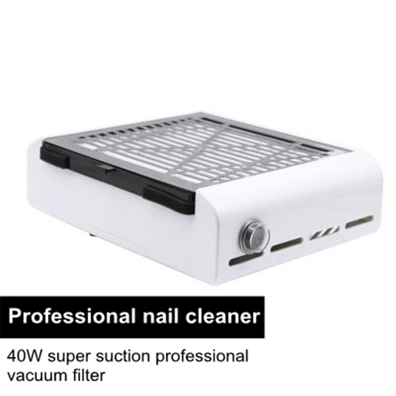 

Faryloph New 40W Strong Power Nail Dust Vacuum Collector Nail Fan Art Salon Manicure Aids Suction Dust Collector Machine Cleaner