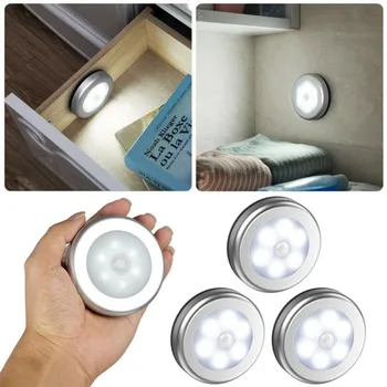 

Wireless Sensor Night Light Battery Powered PIR Infrared Motion Sensor Lamp Magnetic Infrared Wall Lamp Cabinet Stairs Light