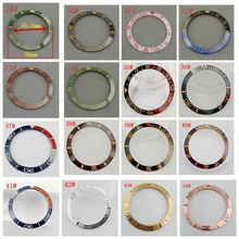 38 мм розовое золото золотой черный Серебряный Синий зеленый керамический/нержавеющая сталь БЕЗЕЛЬ для наручных часов вставка подходит 40 мм часы Parnis