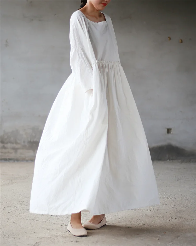 linen prom dress