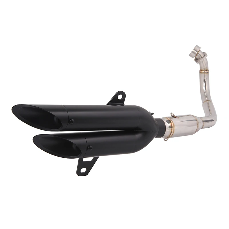 For Honda FORZA 300 2017 2018 2019 Black Exhaust Muffler Vent Tube Front Elbow Link Connect Pipe Motorcycle System - Image 3