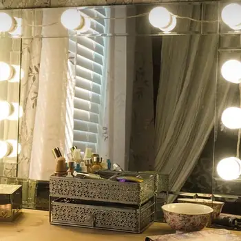 

LED Mirror Light Intelligent Hand Sweep Sensor Switch High Brightness Light String Waterproof Adjustable USB Makeup Mirror Light
