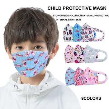 

For Children Kids Reusable Washable Face Mouth Mask Anti Flu Virus Child Breath Valved Respirator with Activated Carbon Filter