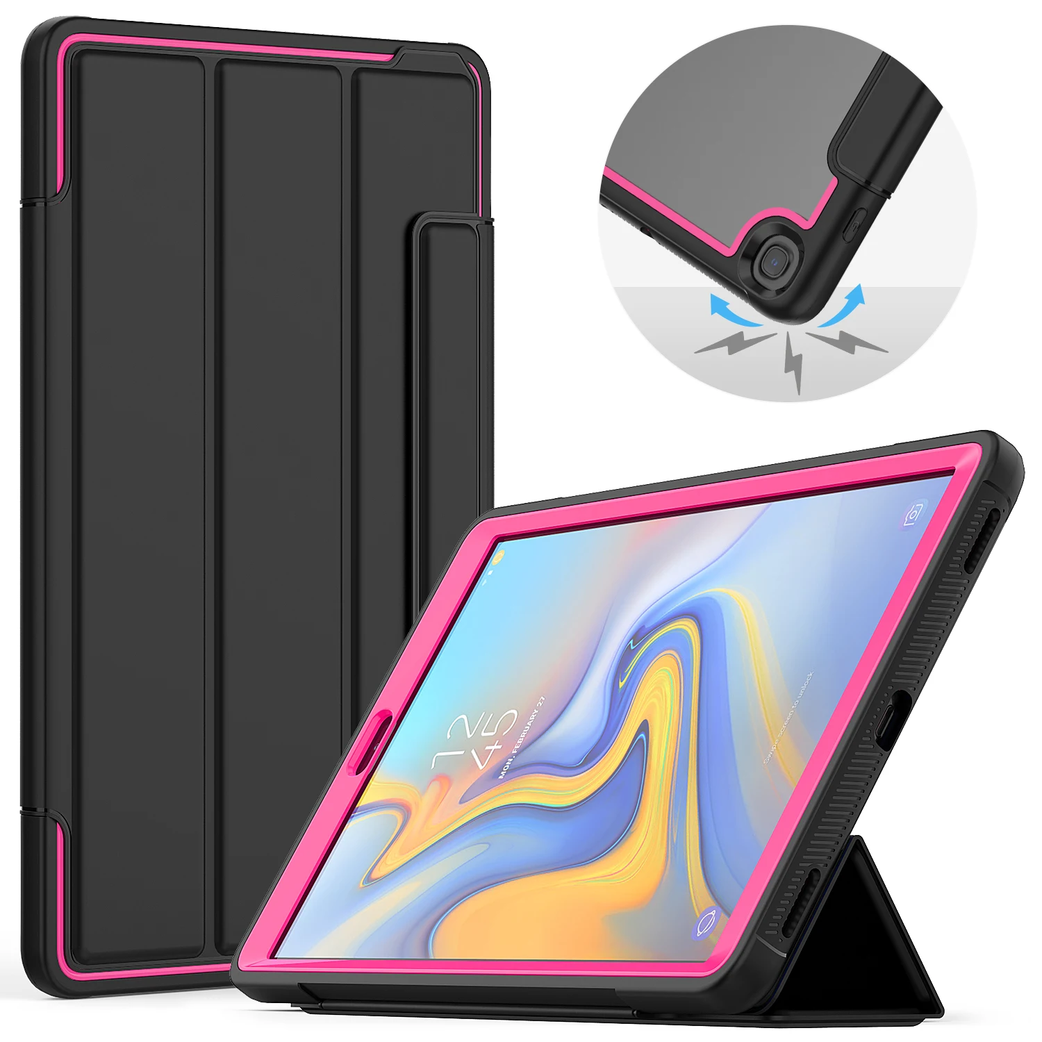 Чехол для планшета Samsung Galaxy Tab A 10 1 T510 T515 2019 акриловый безопасный Чехол-подставка