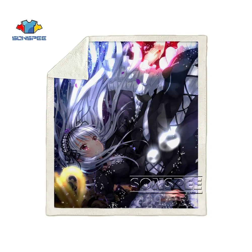 SONSPEE Rozen Maiden аниме Харадзюку для детей и взрослых 3d принт одеяло Теплый диван Стёганое одеяло покрывало для путешествий постельные принадлежности магазин при фабрике K130