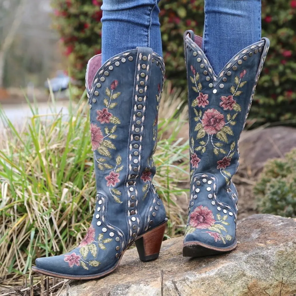 

Women's Shoes New for 2020 High Quality Pu Leather Safety Fashion Boots Female Vinage Classic Western Boots Botas De Mujer QA124