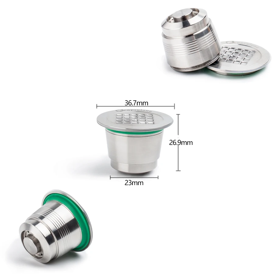 3 шт./компл. с фильтром для кофемашины Nespresso Нержавеющая сталь многоразового Кофе капсулы Кофе вскрытия многоразовые Кофе Pod Бизнес на день рождения Кофе посуда подарок