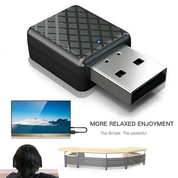 

1pc bluetooth 5.0 Audio Receiver Transmitter Mini 3.5mm Jack AUX USB Stereo Music Wireless Adapter For TV Car PC Headphones