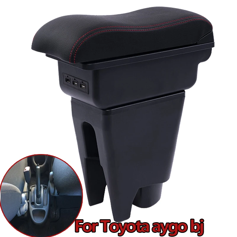 Подлокотник для Toyota aygo bj двухслойная Центральная пепельница с держателем чашки