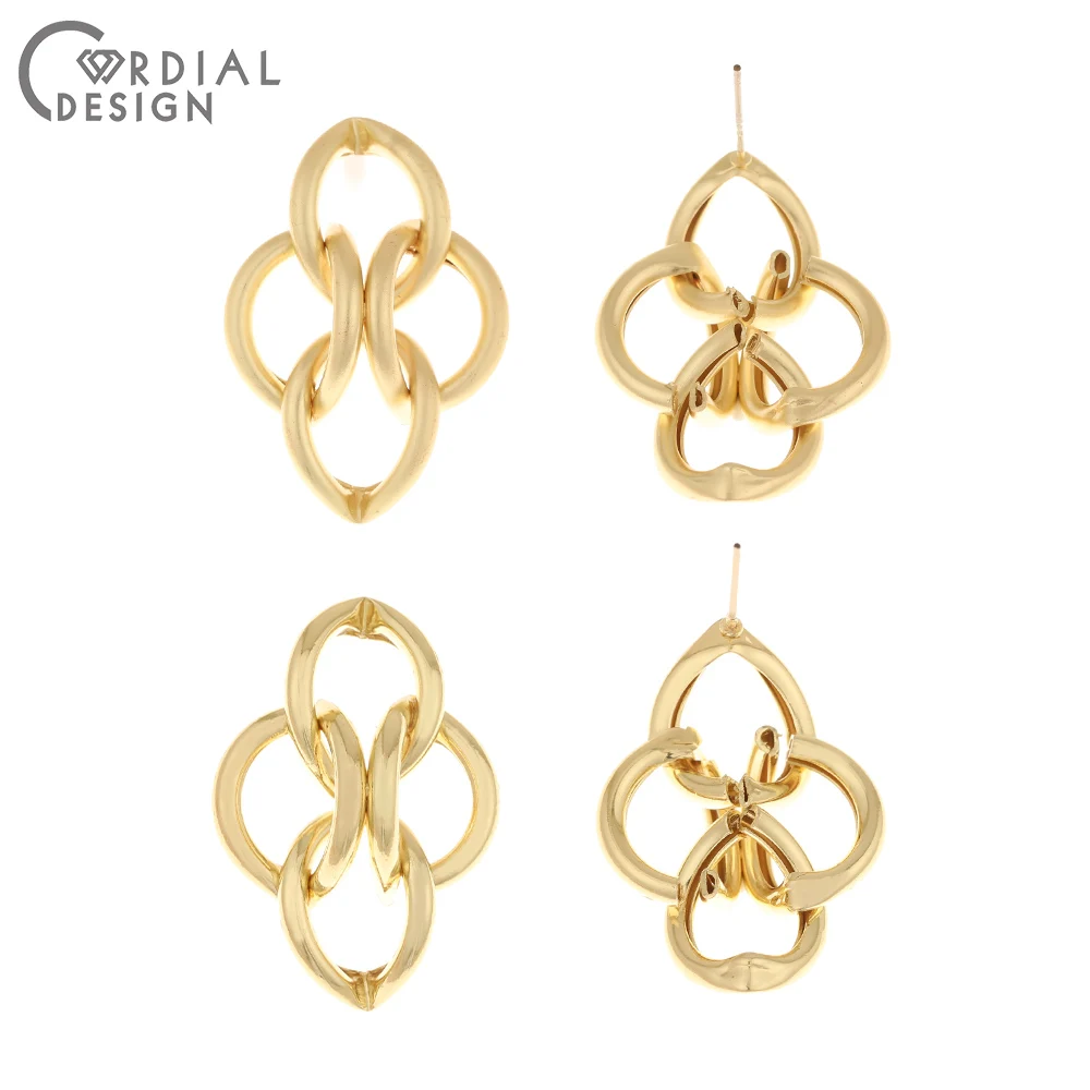 

Cordial Design 30Pcs 26*38MM Jewelry Accessories/Earrings Stud/Loop Shape/DIY Making/Hand Made/Jewelry Findings & Components