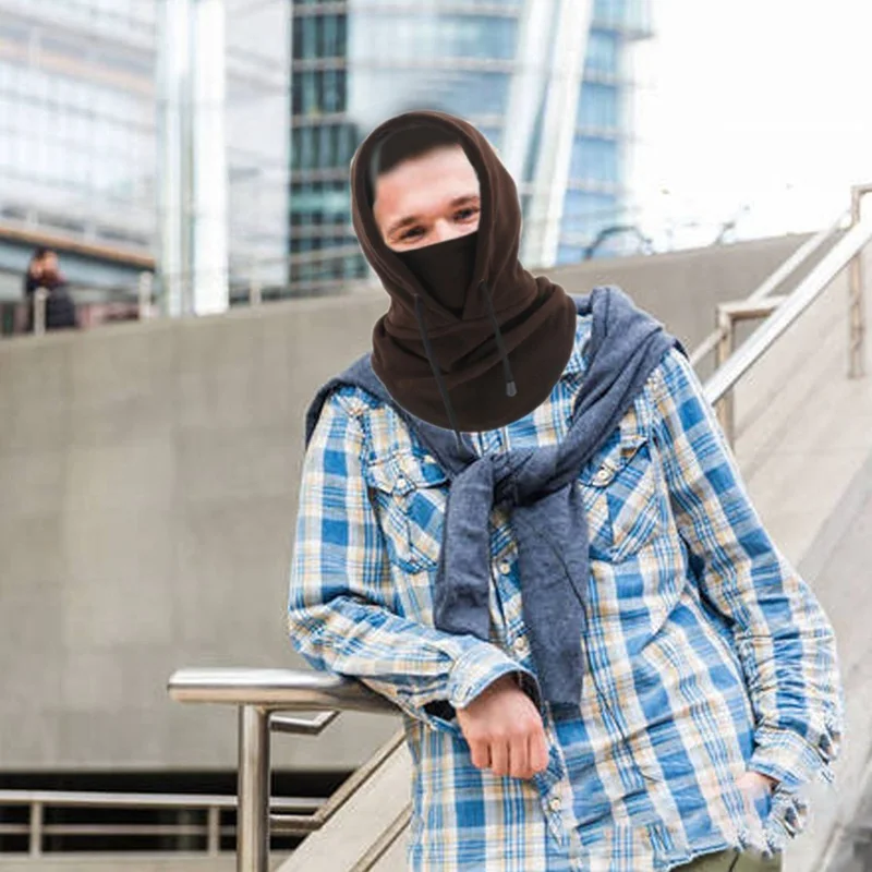

1Pcs Winter Warm Fleece Beanies Hat For Men Women Bandana Neck Warmer Balaclava Face Mask Unisex Cycling Face Mask Hiking Scarf