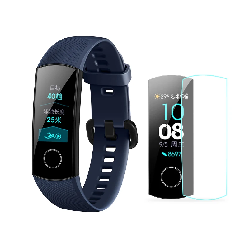 OriginalHD ТПУ водонепроницаемые гелевые пленки для huawei Honor band 4/5 Защитная крышка экрана Анти-Царапины прозрачная полная защитная пленка на экран
