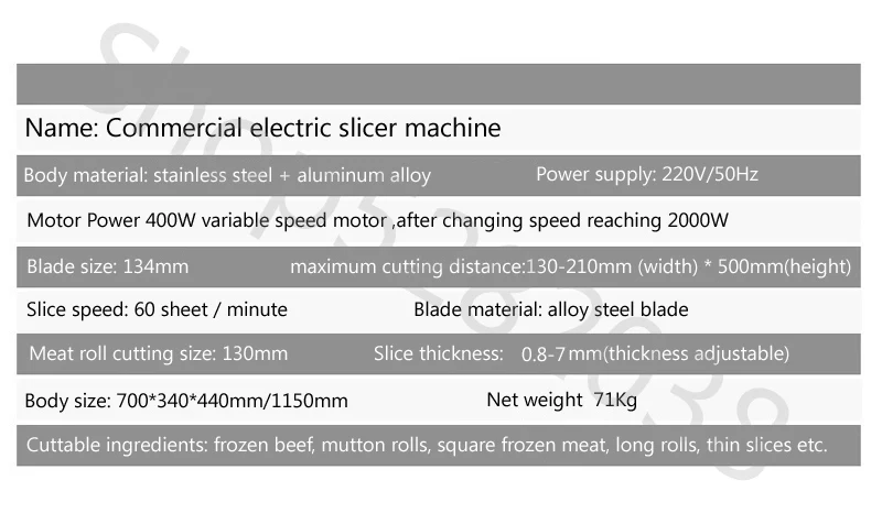 Commercial Frozen Meat Fat Cattle Mutton Roll Frozen Meat Slicer Meat Cutting Machine