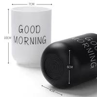 Portable Couple Toothbrush Washing Mouth Cups Plastic Home Hotel Tooth Brush Holder Bathroom Accessories Mouthwash Storage Cups 6