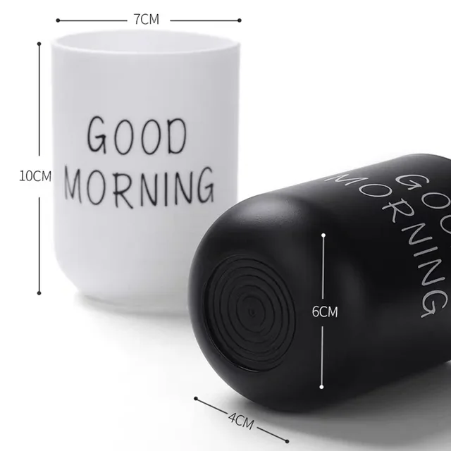 Hordozható Fogkefe Mosás Száj Csészék Műanyag Otthoni Hotel Tartó Fürdőszoba Kiegészítők Szájvíz Tároló 300 Ml - Image 6