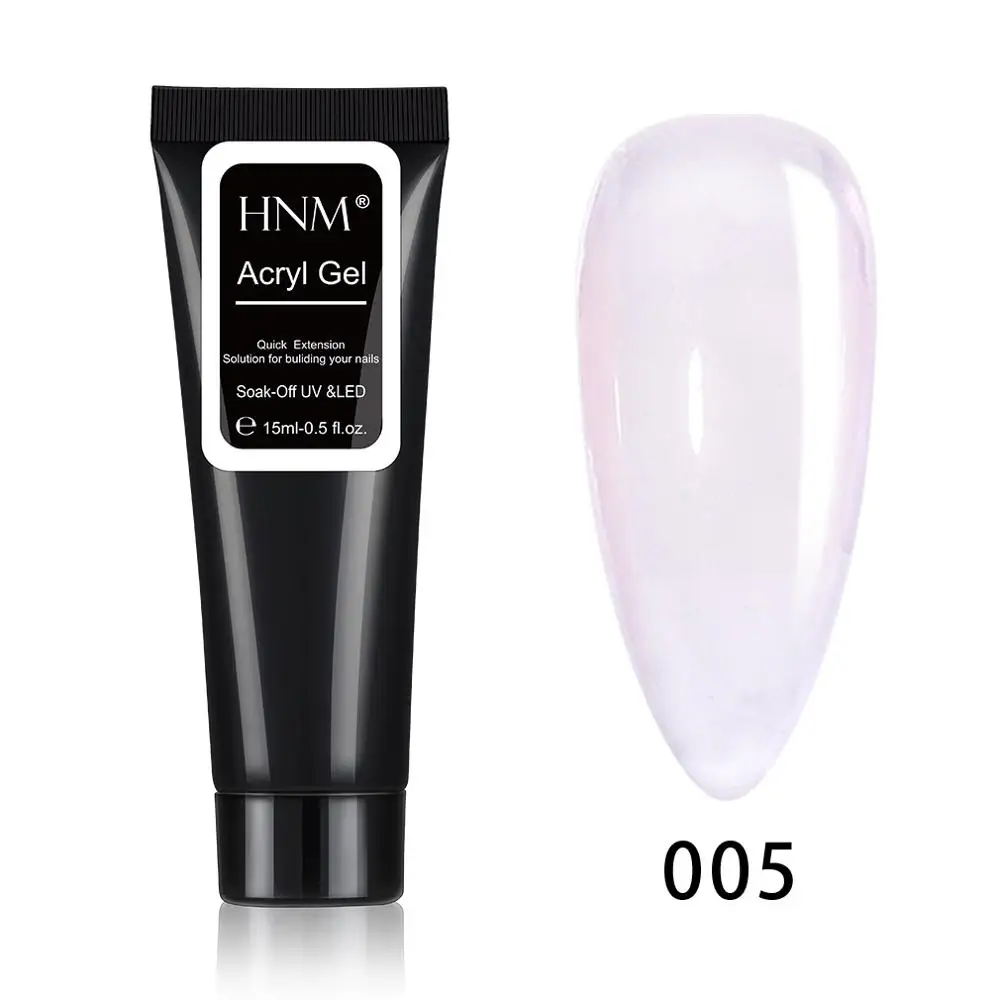 15ML Poly Gel 5 HNM матовый Гель-лак для ногтей нужно матовое верхнее покрытие прозрачное базовое верхнее покрытие УФ-светодиодный полигелевый удлинитель гибридные Лаки Гель-лак - Цвет: 15ML Poly Gel 5