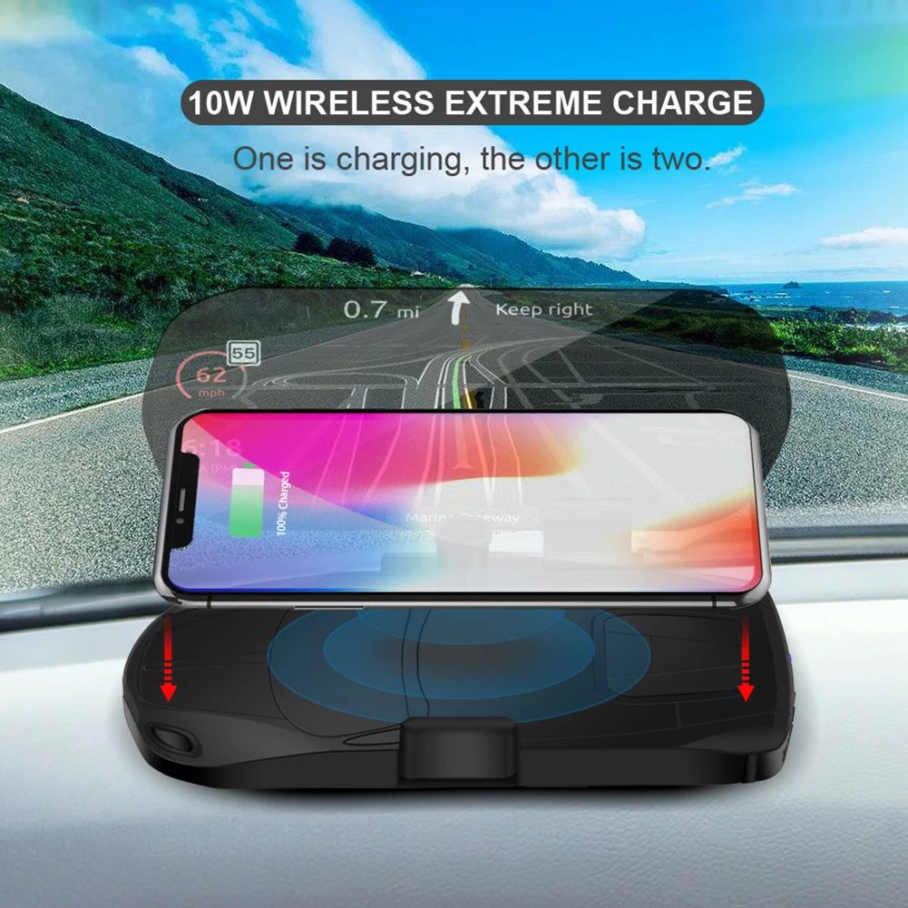 Автомобильный HUD GPS навигатор дисплей проектор держатель для телефона