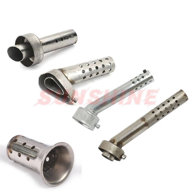 Exhaust Motorcycle Muffler DB Killer 5mm 42mm 45mm 48mm 60mm Silencer Baffle Removable Universal Chrome Black Steel Long Short | Автомобили
