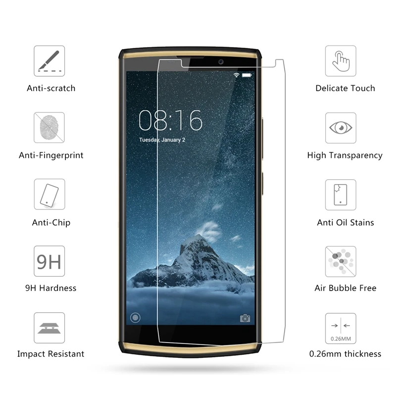 Закаленное стекло для Oukitel K7 Pro ударопрочное Защитное экрана телефона K 7 /K7 Power