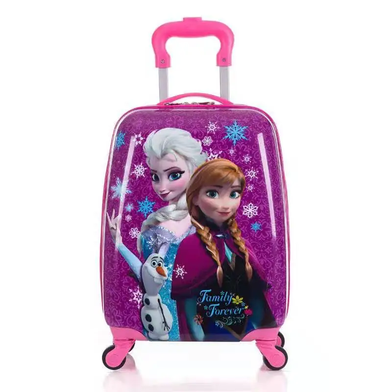 18 travel suitcase 1" Дорожный чемодан на колесиках, подарок для ребенка, чемодан для скутера, сумка для скейтборда на колесиках, сумка для ленивого багажа для детей, мультяшная сумка на колесиках - Цвет: 18 travel suitcase