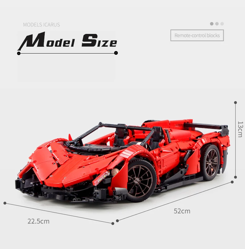 Плесень King Technic 13079 приложение RC автомобиль MOC-10559 венено родстер с мотором и огнями строительные блоки кирпичи игрушки