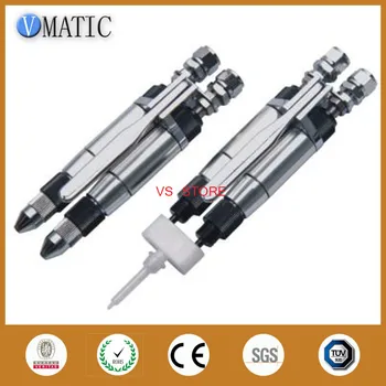 

High Quality AB Component Epoxy Dispensing Valve Pneumatic Glue Dispenser Valve Manual Valve AB Two Liquid Valve