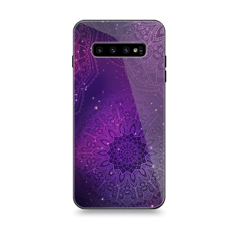 Чехол для телефона Стекло для samsung A10 A20 A30 A40 A50 A60 A70 S7 край S8 S9 S10 Plus чехол с изображением Ловца снов с горячим принтом - Цвет: G1