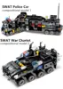 8Pcs/lot 695Pcs City Police SWAT Truck Building Blocks Sets Ship Vehicle Technic Bricks Brinquedos Educational Toys for Children ► Photo 3/5